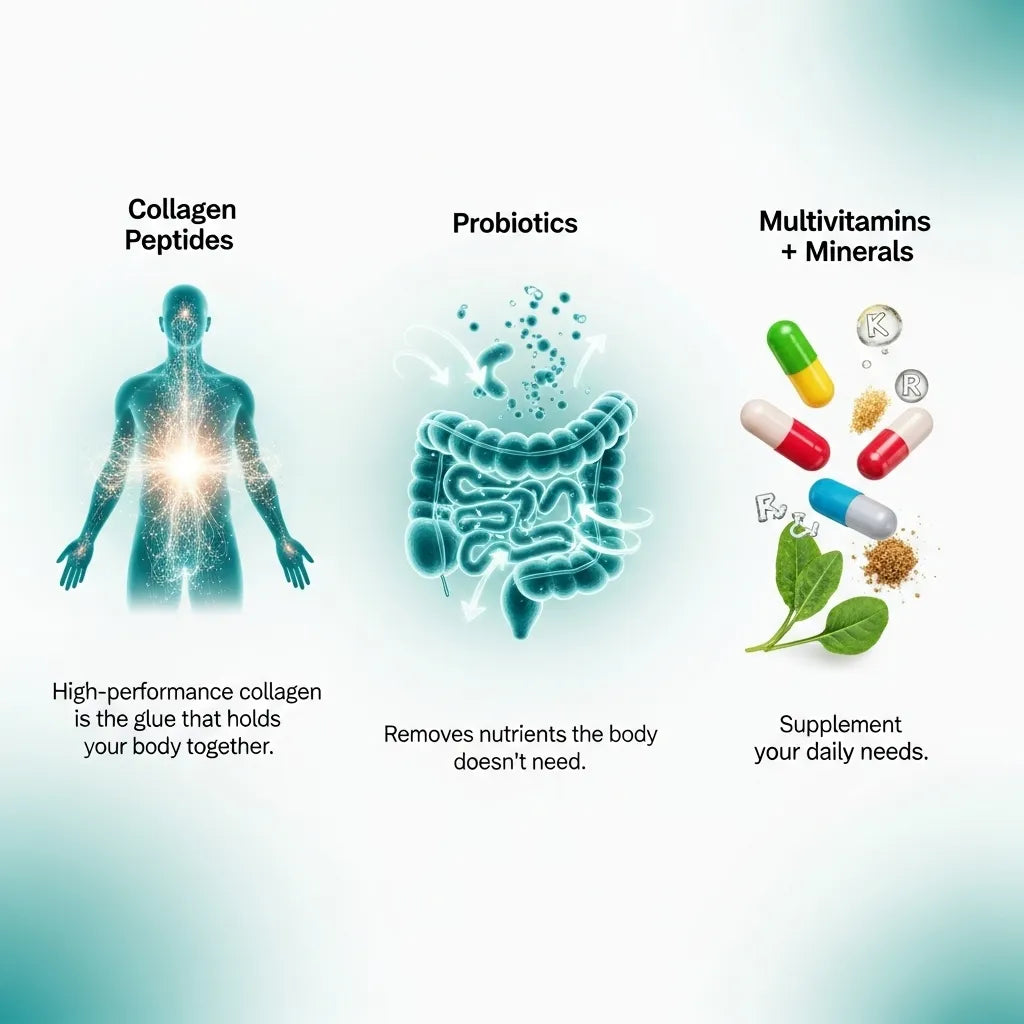 DrBioCare Collagen Peptides & Multivitamins – Skin, Hair & Nail Support Supplement