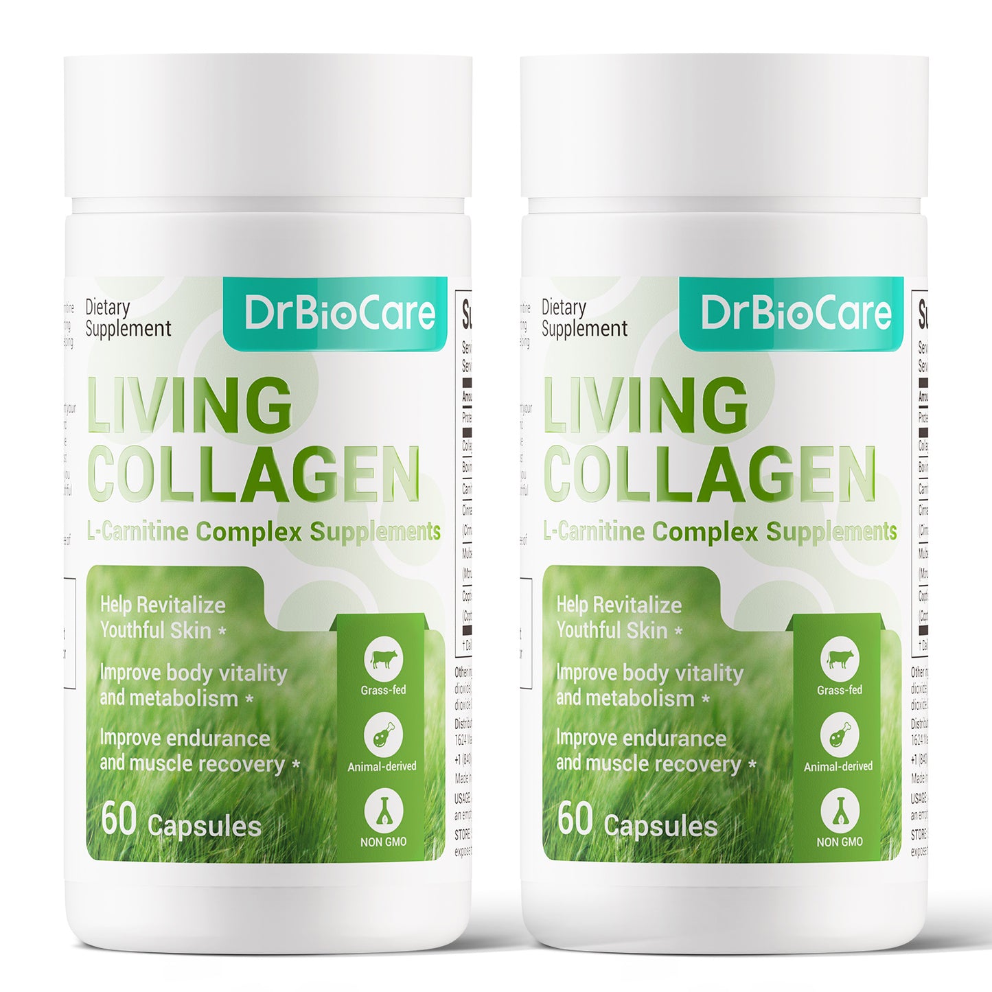 DrBioCare Collagen L-Carnitine Complex – Supports Skin Elasticity & Fat Metabolism