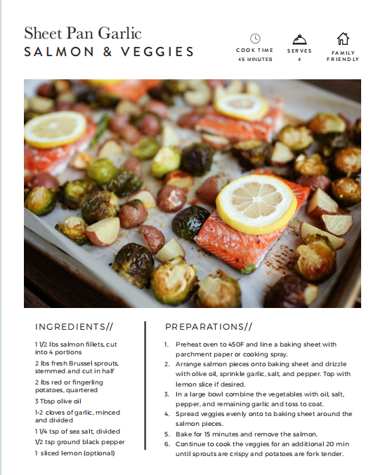 21-Day Meal Prep Guide and Recipe Ebook(Value: $29)