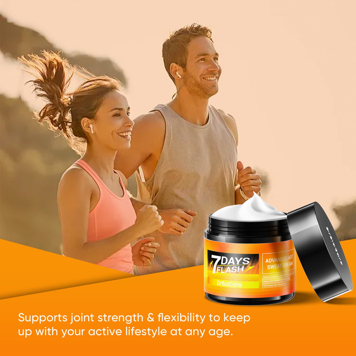 7 Days Flash — DrBioCare Advanced Hot Sweat Cream — LIPO IN A BOTTLE,Sweat Faster, Burn Harder