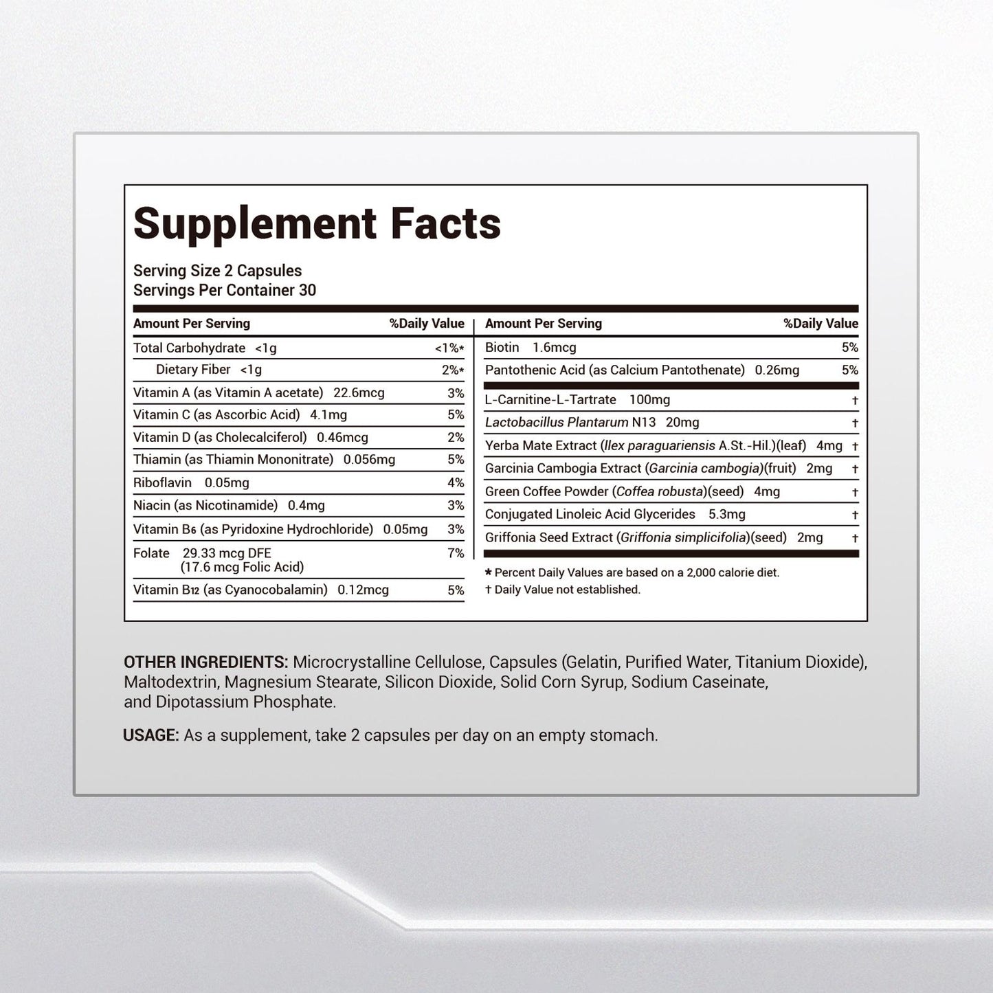 DrBioCare L-Carnitine Probiotics Supplement – Promote Energy & Gut Balance
