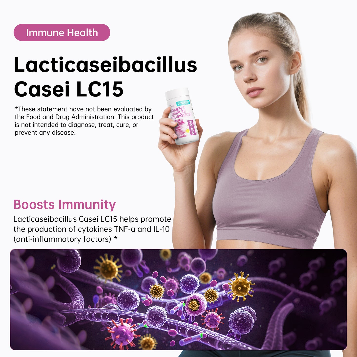 Drbiocare Women's Probiotics for Vaginal, Gut, Digestive &amp; Immune Health