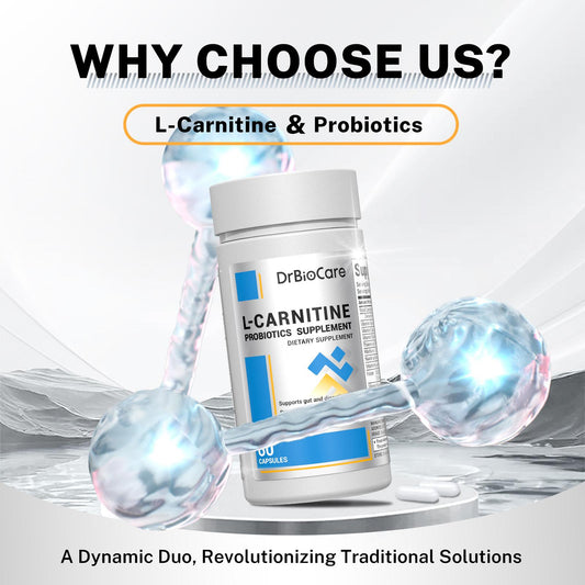 DrBioCare L-Carnitine Probiotics Supplement – Promote Energy & Gut Balance