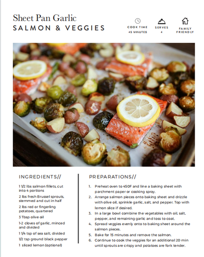 21-Day Meal Prep Guide and Recipe Ebook（Value: $29）