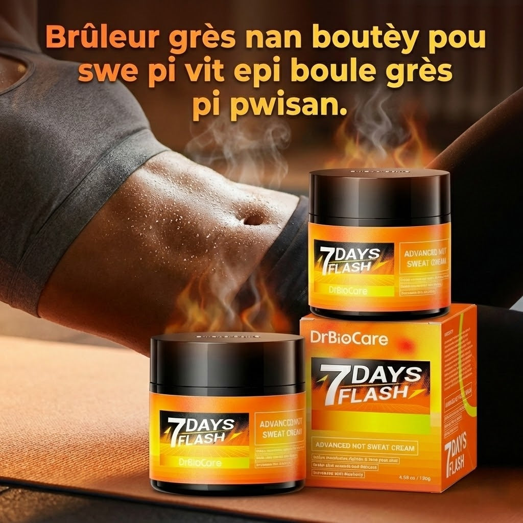 7 Jou Flash — Krèm Swe Cho Avanse DrBioCare — LIPO NAN YON BOUTÈY, Swe pi vit, boule pi rèd